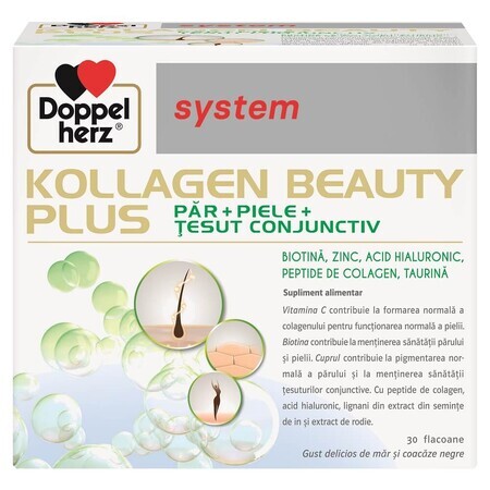 Kollagen System Beauty Plus, 30 vials, Doppelherz