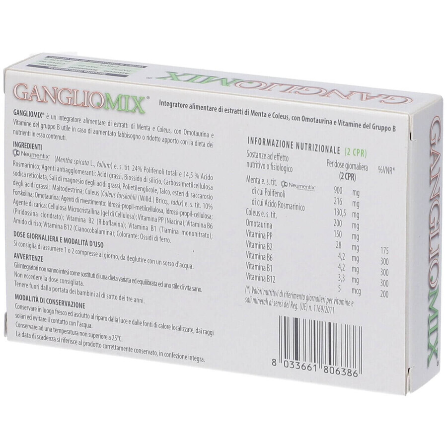 GanglioMix, 30 comprimate, Fidia