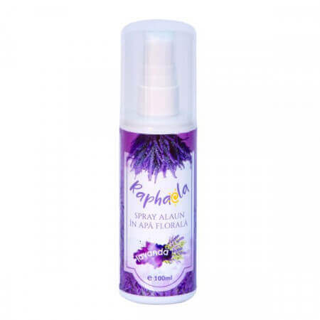 Spray all'allume in acqua floreale di lavanda 100ml, Steaua Divina