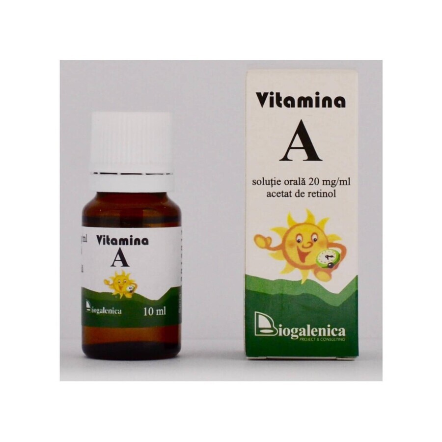 Soluzione oleosa di vitamina A, 10 ml, Biogalenica