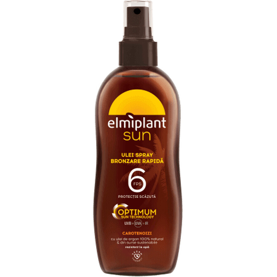 Elmiplant Olio Spray Abbronzatura Accelerata SPF6, 150 ml