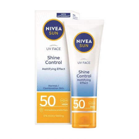 Nivea Sun Face Cream with SPF50 Antiage &amp; Antishine, 50 ml