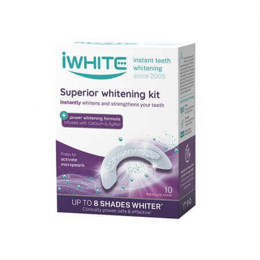 Kit per sbiancare e rinforzare i denti, 10 x 0,8 g, iWhite