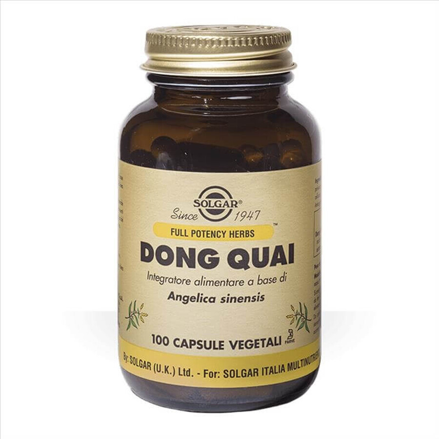 Solgar Dong Quai Integratore Alimentare 100 Capsule