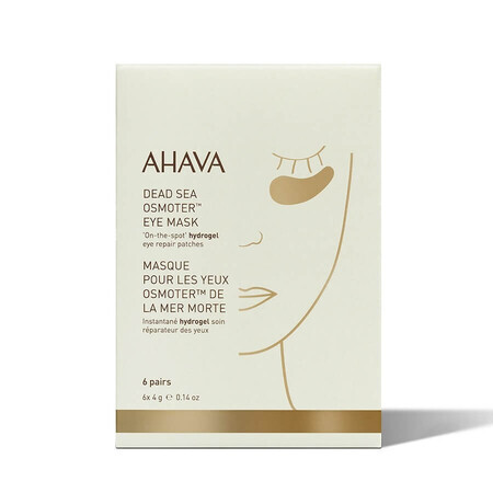 Ahava Osmoter Oogmasker 6 Set, Herstellend en Anti-vermoeidheidspakket