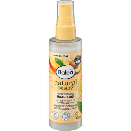 Balea Natural Beauty fluido per capelli, riparazione punte, 100 ml