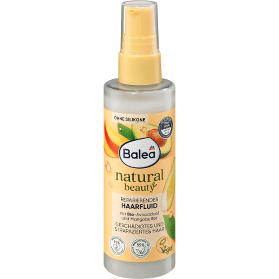 Balea Natural Beauty fluido per capelli, riparazione punte, 100 ml