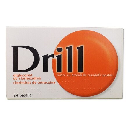 Drill al gusto di miele e rosa, 24 compresse, Pierre Fabre