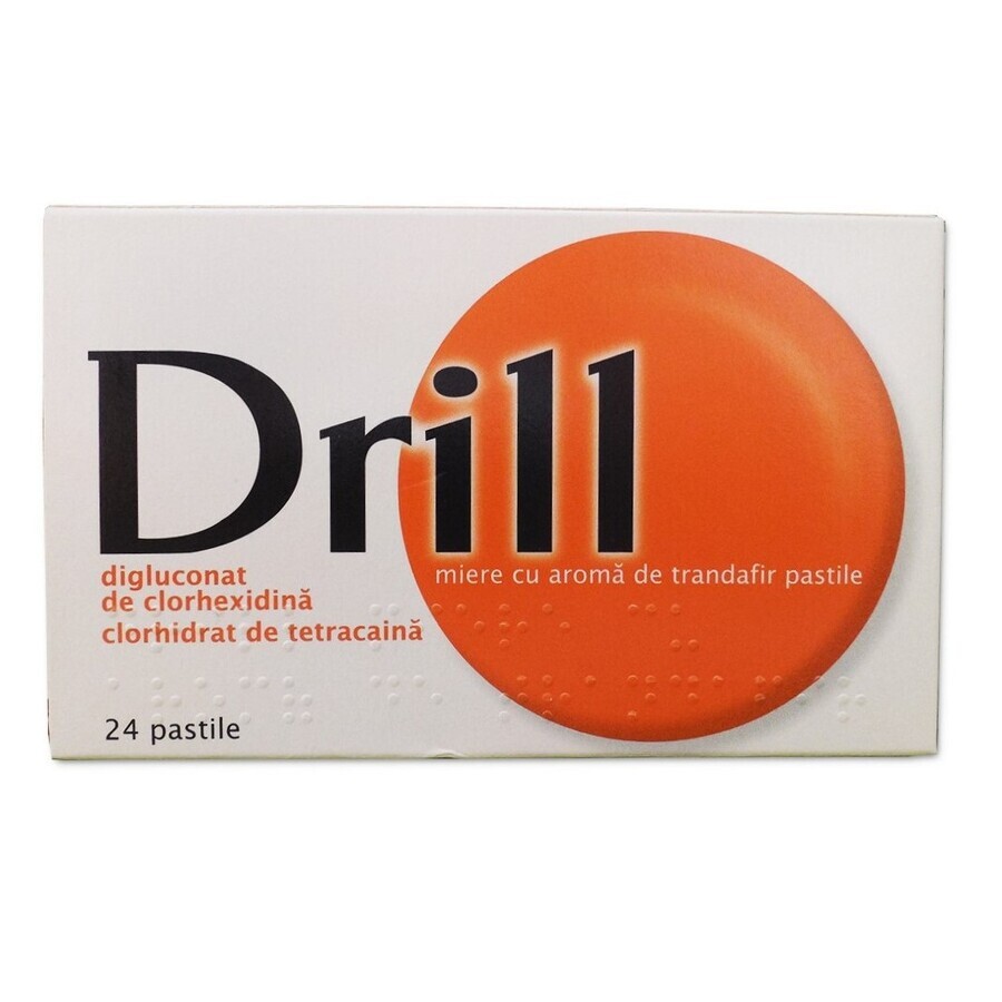 Drill al gusto di miele e rosa, 24 compresse, Pierre Fabre