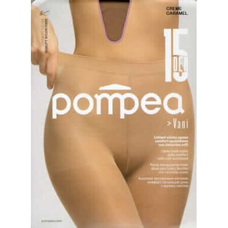 Pompea Ladies Caramel 15 DEN 1/2-S, 1 pz.