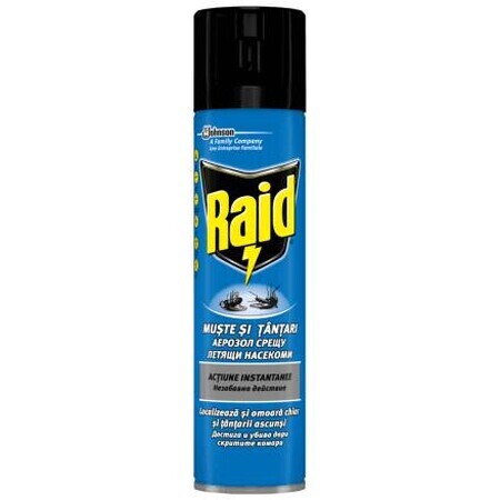 Raid Spray tegen vliegen en muggen, 400 ml