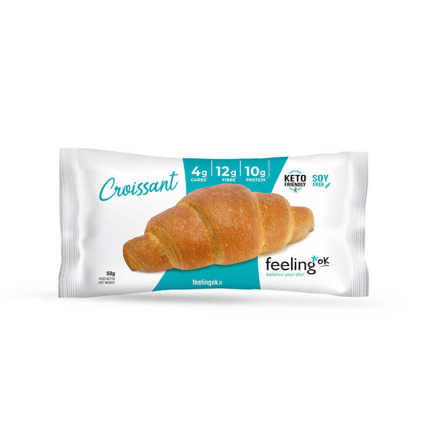 Croissant dolce a basso contenuto di carboidrati, 50 g, Feeling Ok