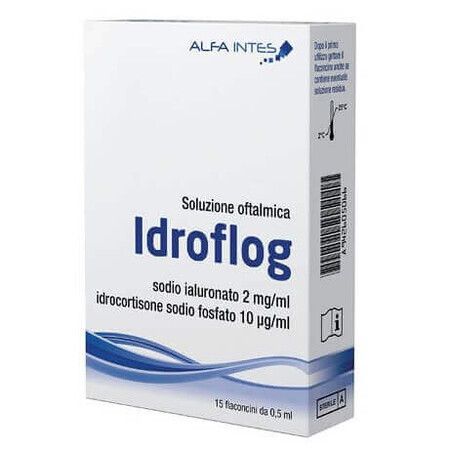 Idroflog ophthalmic solution, 15 x 0.5 ml, Alfa Intes