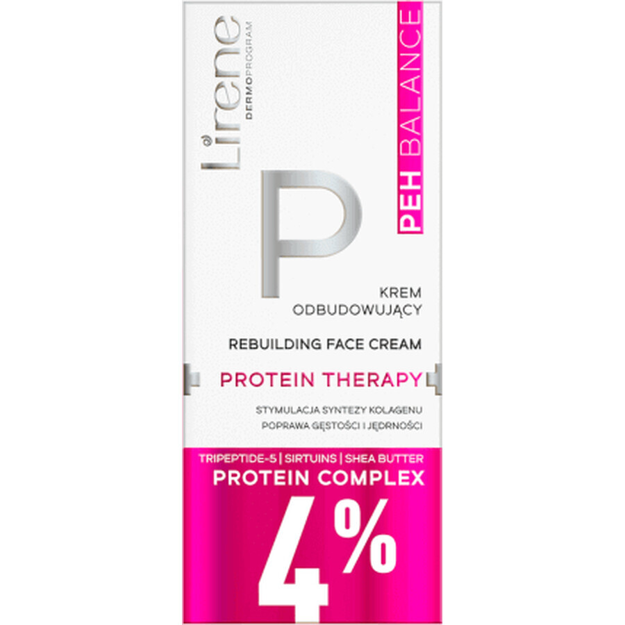 Lirene Crema viso ricostruttiva terapia con proteine, 50 ml