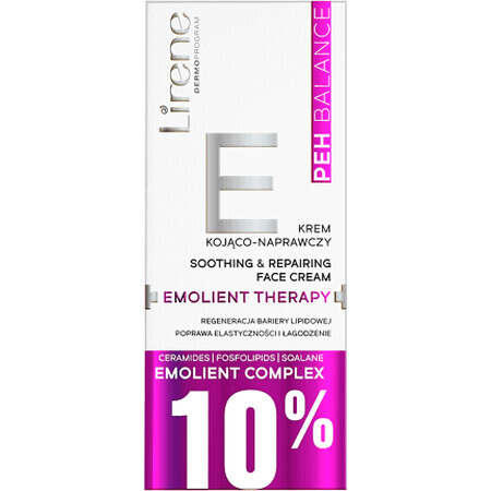 Lirene Crema viso riparatrice terapia emolliente, 50 ml