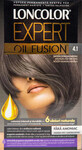 Loncolor Expert Tintura per capelli senza ammoniaca Oil Fusion 4.1 castano grigio medio, 1 pz