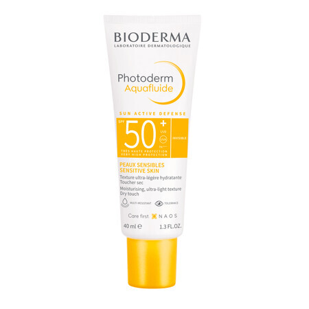 Bioderma Photoderm Aquafluide Fluid Unsichtbarer Sonnenschutz SPF +50, 40 ml