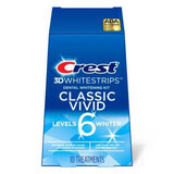 Strisce sbiancanti per denti 3D White Whitestrips Vivid, 20 strisce, Crest