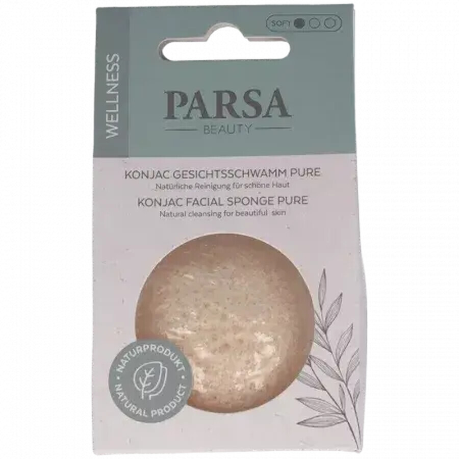 Spugna viso Konjac pura, 1 pezzo, Parsa