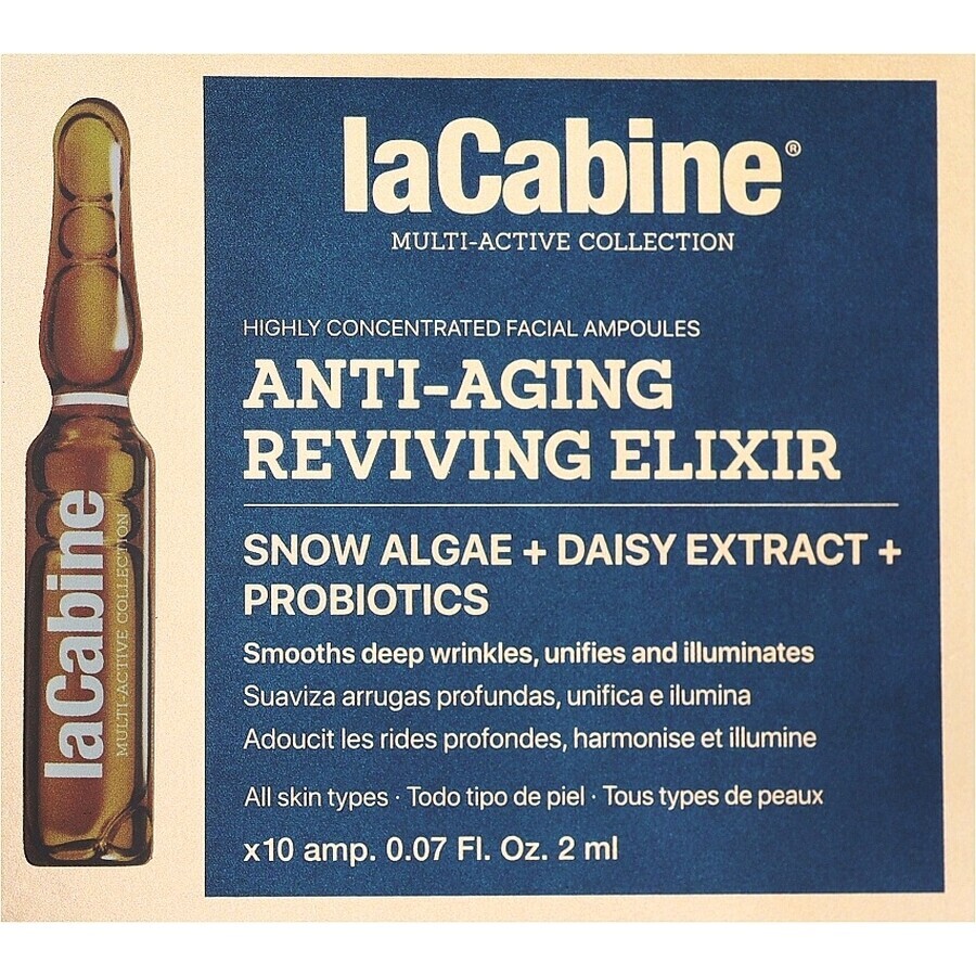 Anti-Aging Revive Elixir ampoules, 10 ampoules x 2 ml, La Cabe