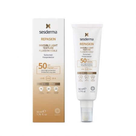 Repaskin fluido invisibile lenitivo, SPF 50, 50 ml, Sesderma