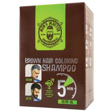 Vernice per capelli e barba da uomo marrone, 10 x 25 ml, Men's Master Professional