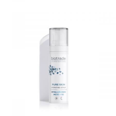 Booster idratante Pure Skin con acido ialuronico e niacinamide, 30 ml, Biotrade