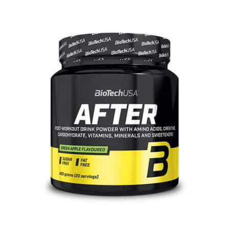 After Workout Powder, Green Apple, 420 g, Biotech USA