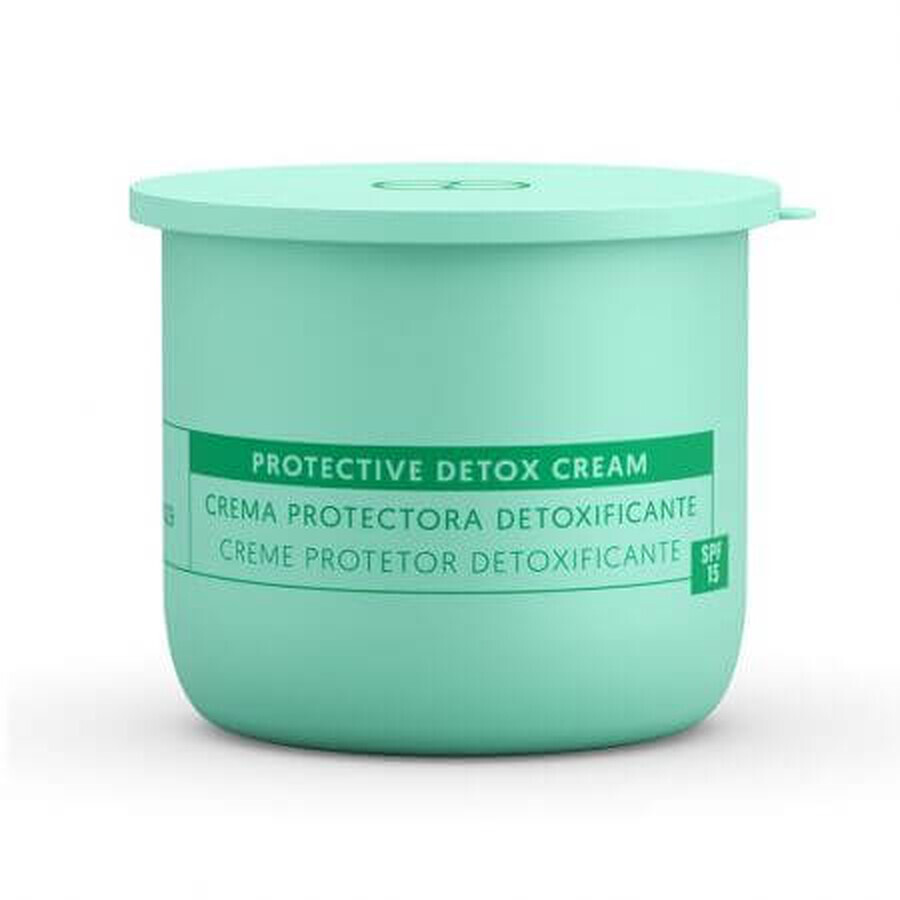 Repuesto Crema Facial Aloe Vera con FPS 15 Detox Protectora, 50 ml, Equivalenza