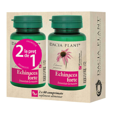 Echinacea forte, 60 compresse, 1+1, Pianta Dacia