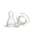 Silicone teats 6+, Minute, 2 pcs