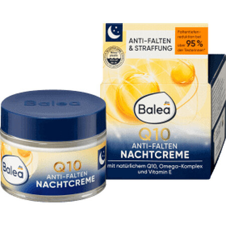 Balea Crema notte antirughe Q10, 50 ml