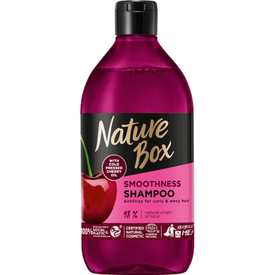 Nature Box Shampoo per capelli ricci Ciliegia, 385 ml
