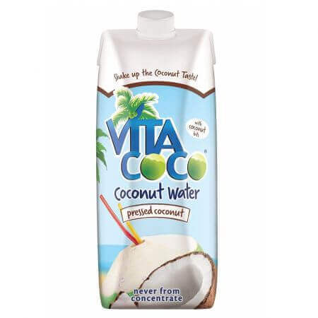 Acqua di cocco con cocco pressato, 330 ml, Vita Coco