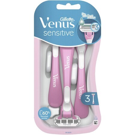 Venus Sensitive disposable razors for women, 3 pieces, Gillette