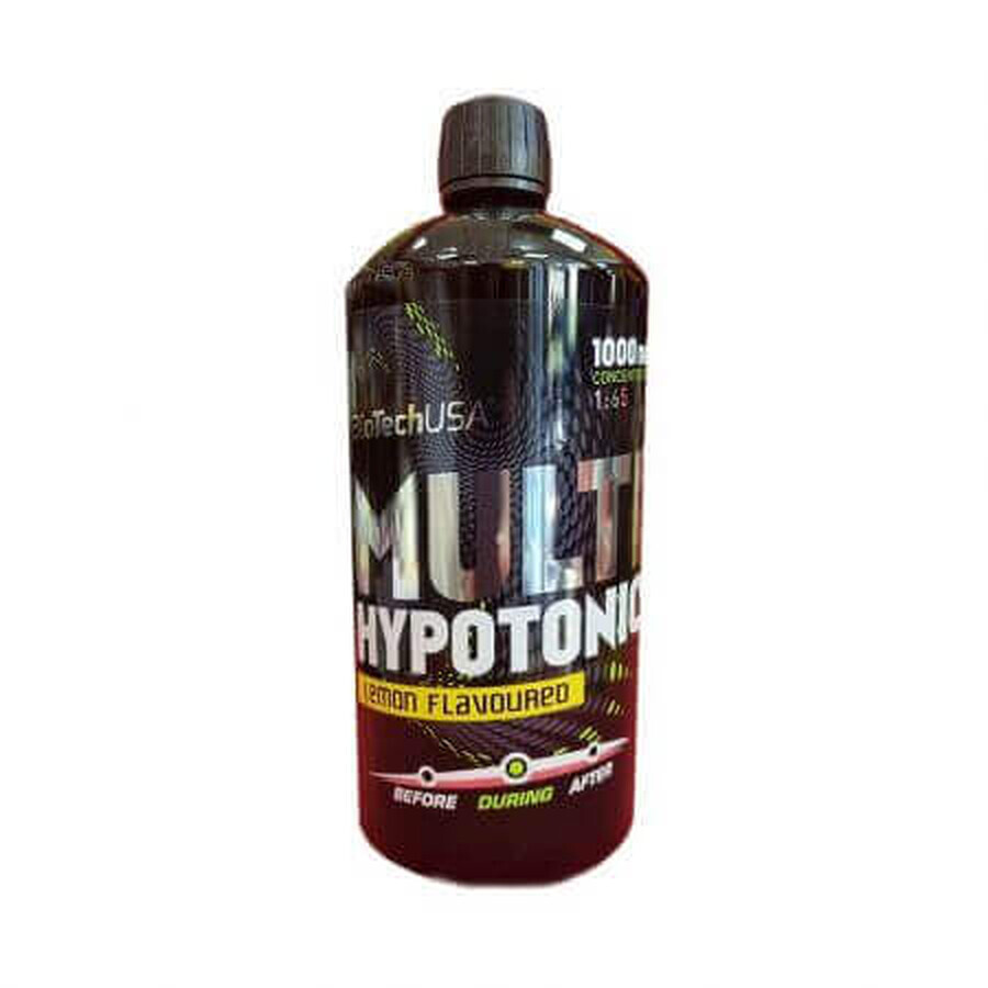 Multi Hypotonic Drink, Lemon, 1000 ml, Biotech USA