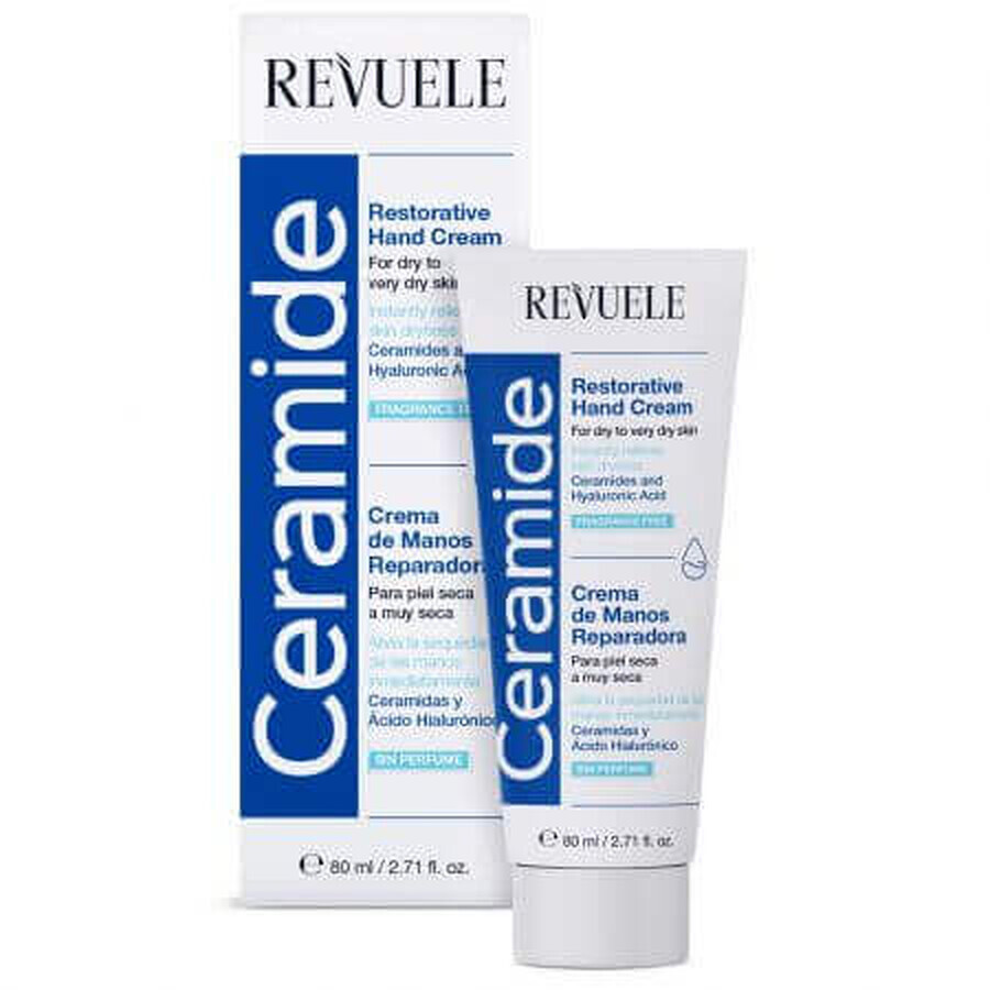 Ceramide herstellende crème voor handen, 80 ml, Revuele