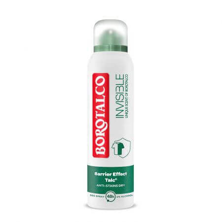 Desodorante en spray Invisible Original, 150 ml, talco