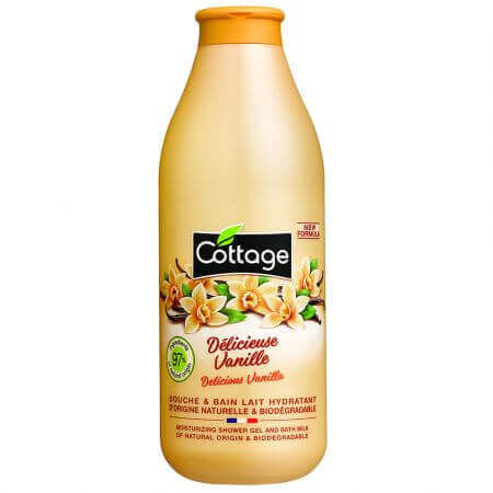 Latte doccia idratante alla vaniglia, 750 ml, Cottage