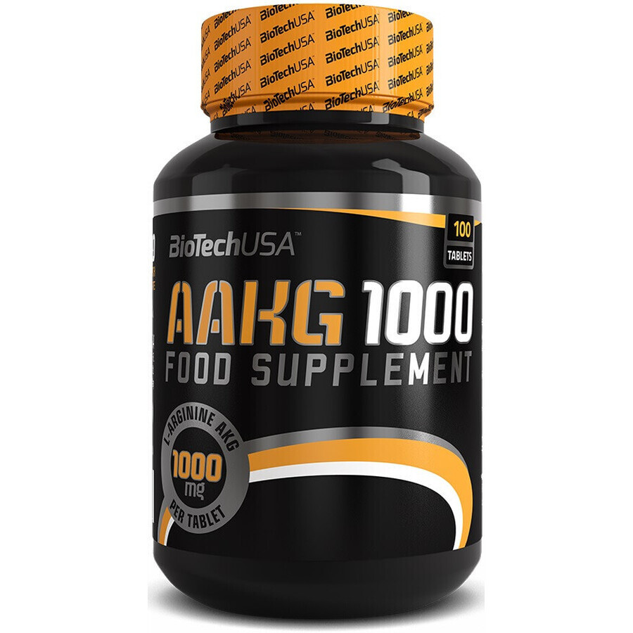 AAKG 1000 mg, 100 compresse, Biotech USA