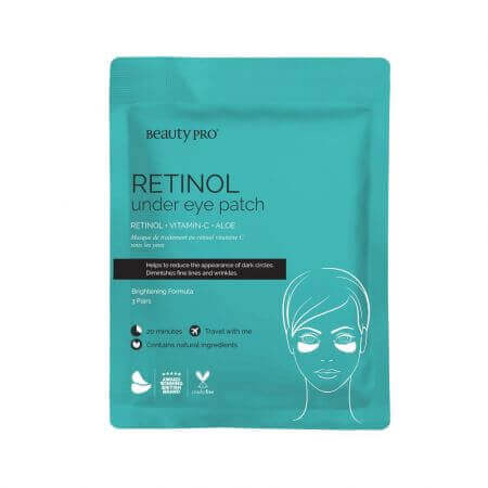 Patch per occhi Retinol Under Eye, 3 paia, BeautyPro