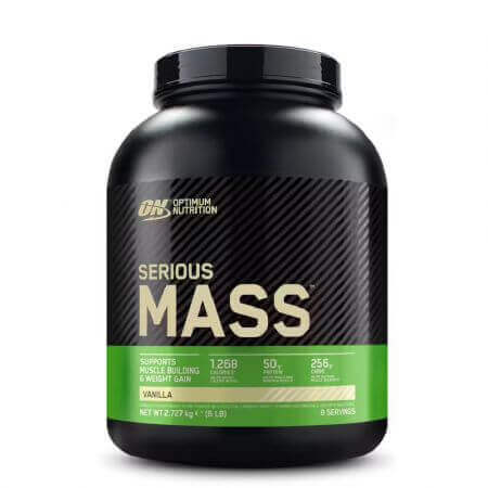 Proteína en polvo Serious Mass Tip Gainer, Vainilla, 2730 g, Optimum Nutrition