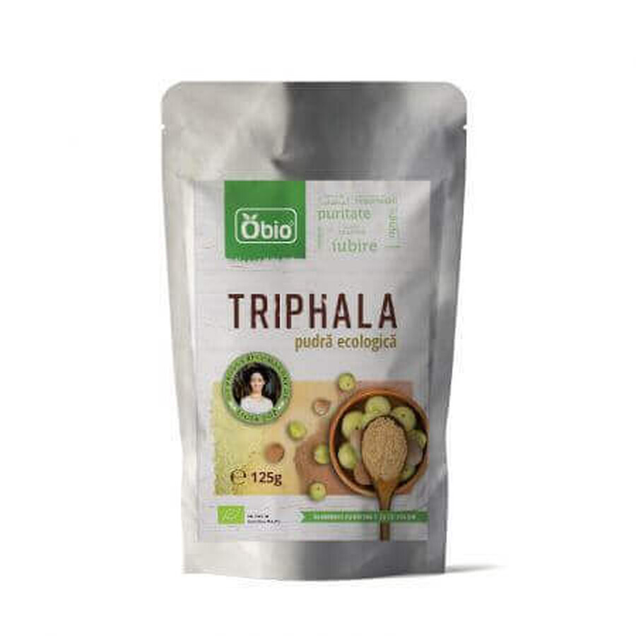 Polvere di Triphala Bio cruda, 125 g, Obio