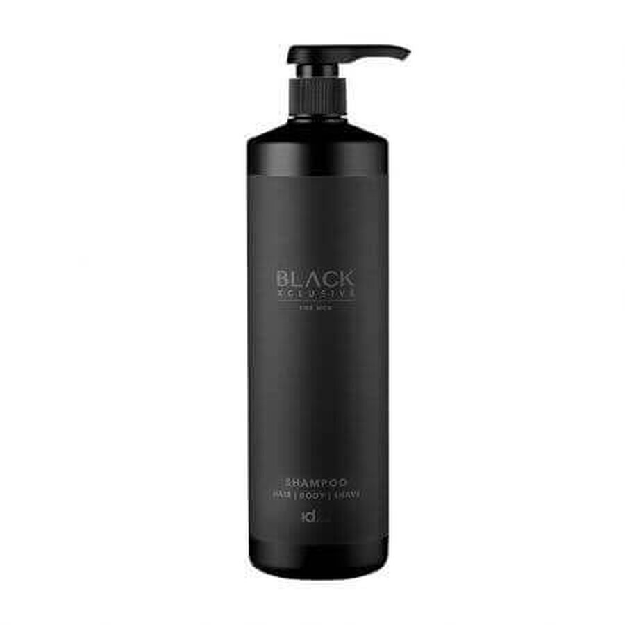 Shampoo nero XCLS 3in1 per uomo, 1000 ml, idHAIR