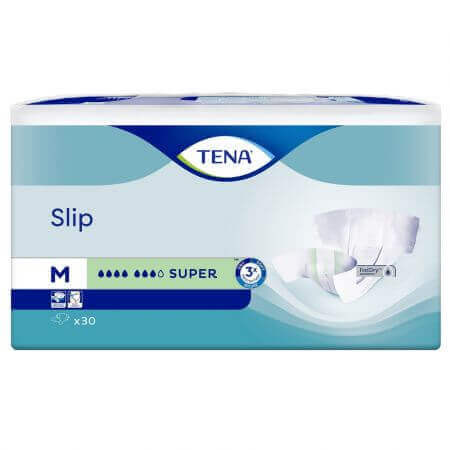 Adult Diapers Slip Super, Medium, 30 pieces, Tena