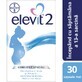 Elevit 2, multivitaminici per la gravidanza – 2&#176; e 3&#176; trimestre di gravidanza, 30 capsule, Bayer