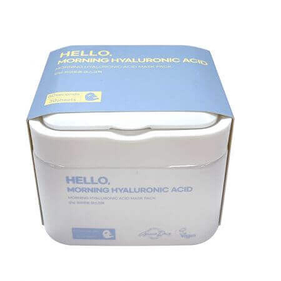 Hyaluronzuur vochtinbrengende maskerset, 30 stuks, Hello Morning