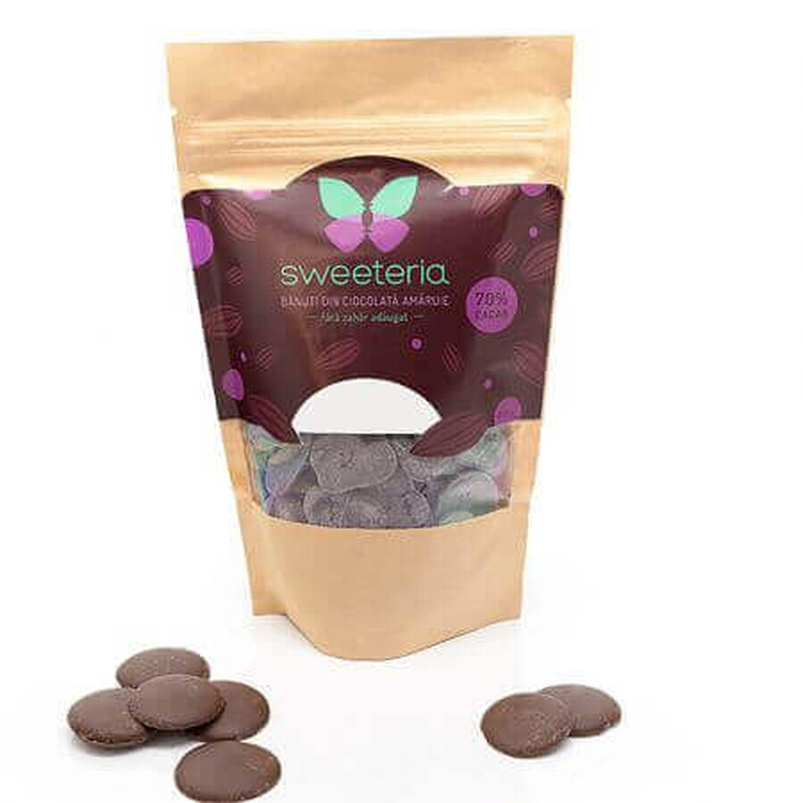 Bitter chocolate banuti, 250 gr, Sweeteria