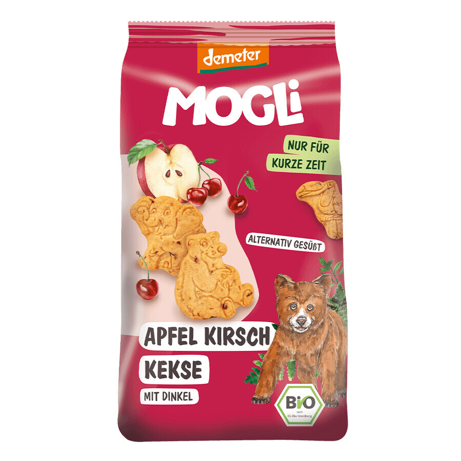 Biologische koekjes met kersen en appels, 125 g, Mogli