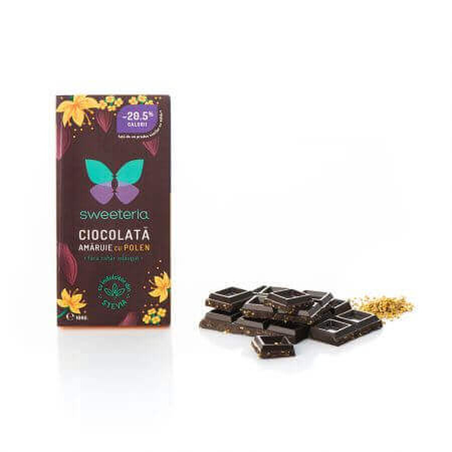 Bitter chocolate with pollen, 100 gr, Sweeteria